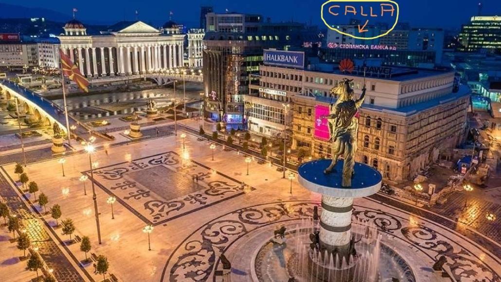 Calla 5 Apartment - Main Square, In The City Shopping Center - Parking Slot With Security And Video Camera Skopje Bagian luar foto